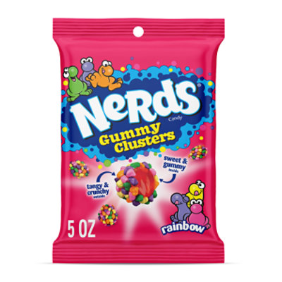 NERDS Rainbow Crunchy and Gummy Gummy Clusters Candy - 5 Oz - Image 1