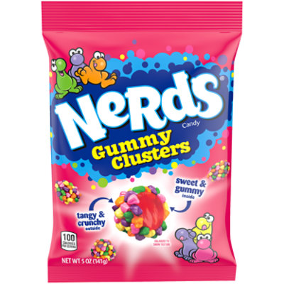 NERDS Rainbow Crunchy and Gummy Gummy Clusters Candy - 5 Oz - Image 2