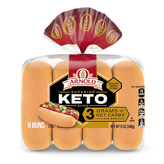 Arnold Keto Hotdog Buns - 12 Oz