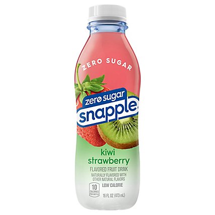 Snapple Zero Sugar Strawberry Kiwi Flavored Fruit Drink Recycled Plastic Bottle - 16 Fl. Oz. - Image 3