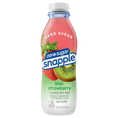 Snapple Zero Sugar Strawberry Kiwi Flavored Fruit Drink Recycled Plastic Bottle - 16 Fl. Oz. - Image 3