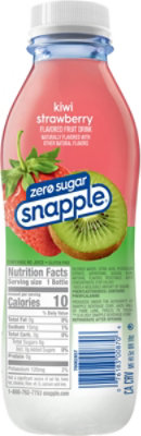 Snapple Zero Sugar Strawberry Kiwi Flavored Fruit Drink Recycled Plastic Bottle - 16 Fl. Oz. - Image 6