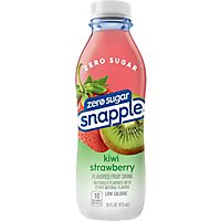 Snapple Zero Sugar Strawberry Kiwi Flavored Fruit Drink Recycled Plastic Bottle - 16 Fl. Oz. - Image 2