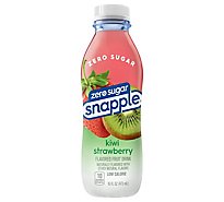 Snapple Zero Sugar Strawberry Kiwi Flavored Fruit Drink Recycled Plastic Bottle - 16 Fl. Oz.