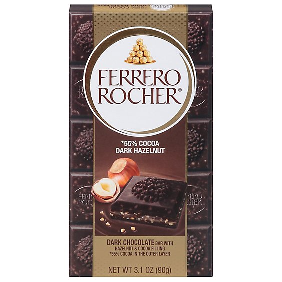 Ferrero Rocher Dark Hazelnut 90g Tablet - EA