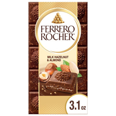 Ferrero Rocher Premium Chocolate Bar Milk Chocolate Hazelnut & Almond - ​3.1 Oz - Image 2