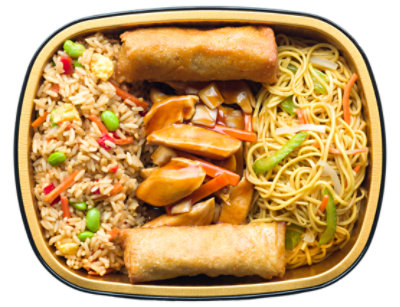 Ready Meals Teriyaki Chicken Egg Rolls Lo Mein & Fried Rice Family Size Ml - EA