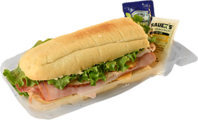 ReadyMeals Primo Ham & Turkey Club Sandwich 6 Inch - Each - Image 1