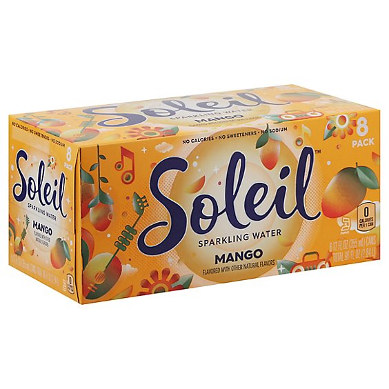 Soleil Sparkling Water Mango - 8-12 Fl. Oz.