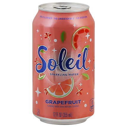 Signature Select Soleil Water Sparkling Grapefruit - 12 FZ - Image 3