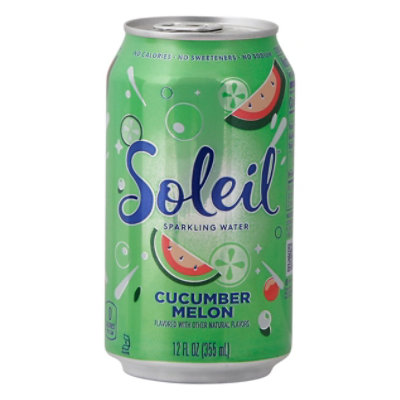 Signature Select Soleil Water Sparkling Cucumber Melon - 12 FZ - Image 2