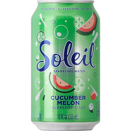 Signature Select Soleil Water Sparkling Cucumber Melon - 12 FZ - Image 6
