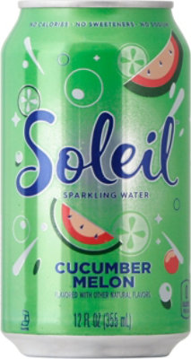 Signature Select Soleil Water Sparkling Cucumber Melon - 12 FZ - Image 5