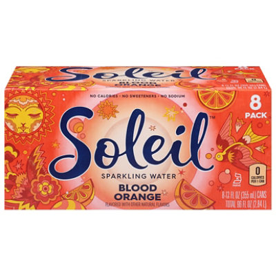 Soleil Sparkling Water Blood Orange - 8-12 Fl. Oz.  - Image 3