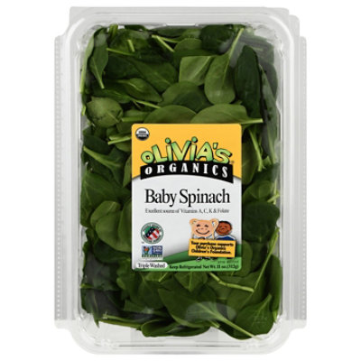 Olivias Baby Spinach Organic - 11 OZ - Image 1