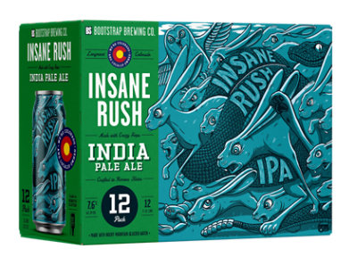 Bootstrap Insane Rush Ipa In Cans - 12-12 FZ - Image 1