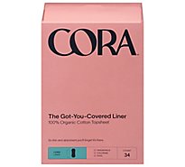 Cora Organic Long Liner - 34 CT