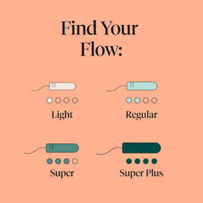 Cora Organic Tampon Lgt/reg/spr - 48 CT - Image 5