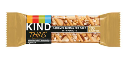 KIND THINS Caramel Almond & Sea Salt Gluten Free Snack Bar - 0.74 Oz - Image 1