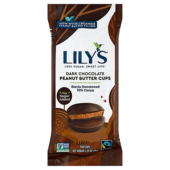 Lilys Sweets Cups Dark Chocolate Peanut Butter - 1.25 OZ