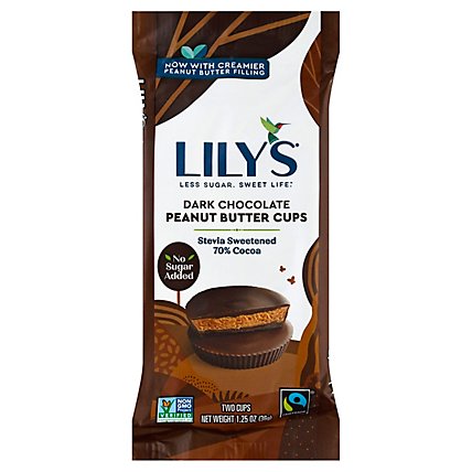Lilys Sweets Cups Dark Chocolate Peanut Butter - 1.25 OZ - Image 1