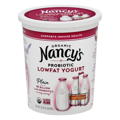 Nancys Organic Yogurt Lowfat Plain - 32 OZ - Image 3