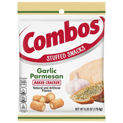 Combos Stuffed Snacks Parmesan Garlic Baked Crackers - 6.3 OZ - Image 1