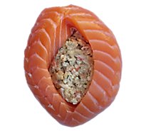 Mbs Salmon Atlantic Stuffed With Crab And Lobster Fresh Farmed - 12 OZ
