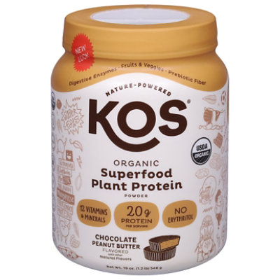 Kos Protein  Powder Peanut Butter - 20.56 OZ - Image 3