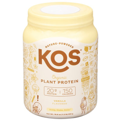 Kos Protein Powder Vanilla - 20.6 OZ - Image 1