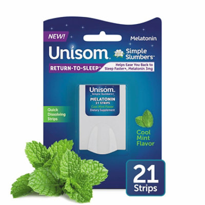 Unisom Simple Slumbers Return-to Sleep Strips - 21 CT - Image 1