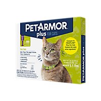 PetArmor Plus Flea And Tick Prevention for Cats Over 1.5 Lbs - 3 Count - Image 1