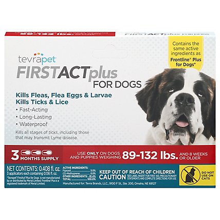 Tevra Pet First Act Plus Flea Medicine D - 3 CT - Image 3