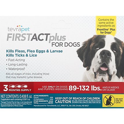 Tevra Pet First Act Plus Flea Medicine D - 3 CT - Image 2