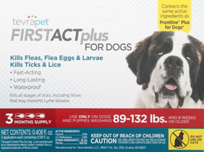 Tevra Pet First Act Plus Flea Medicine D - 3 CT - Image 2