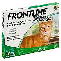 Frontline Cat Plus 3 Month - 3 CT - Image 1
