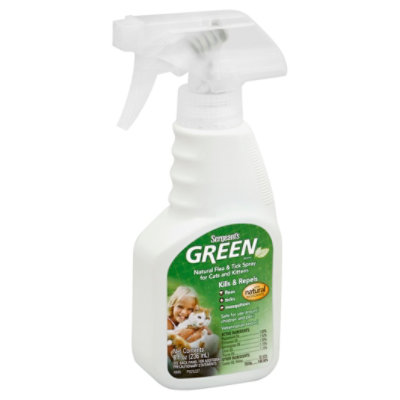 Sergeants Green Flea & Tick Cats Spray - 8 FZ
