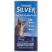 Sgts Silver Flea & Tick Cat Powder - 4 OZ - Image 2