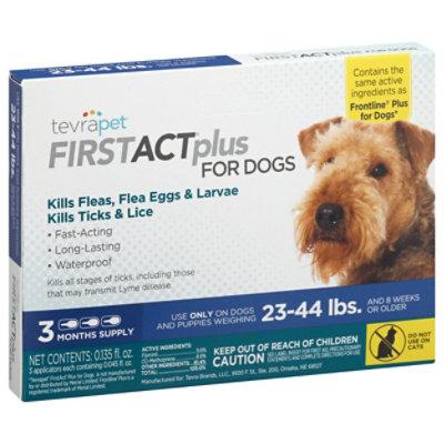 Tevrapet Firstact Plus Dogs 23-44lbs - 3 CT - Image 1