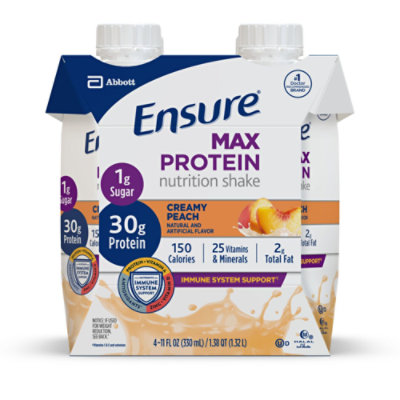 Ensure Max Protein Creamy Peach - 4-11 FZ - Image 1