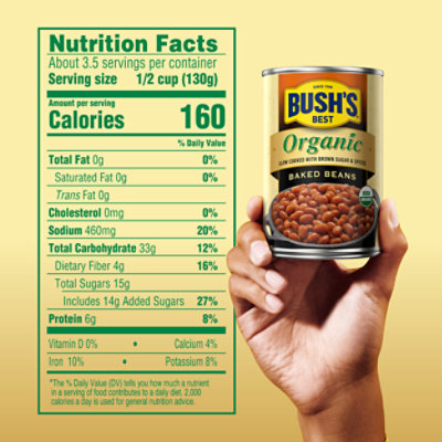 Bush's Organic Baked Beans - 16 OZ - Image 4