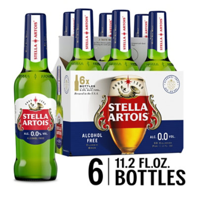 Stella Artois Liberte Premium Alcohol Free Malt Beverage Bottles - 6-11.2 Fl. Oz. - Image 1