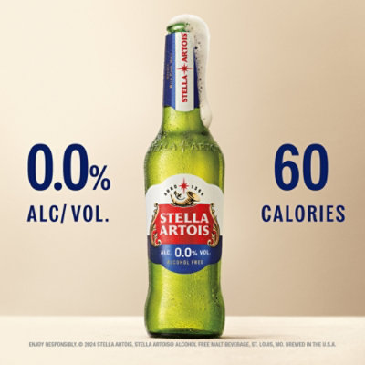 Stella Artois 0.0 Non Alcoholic Beer in Bottles - 6 - 11.2 Fl. Oz. - Image 3