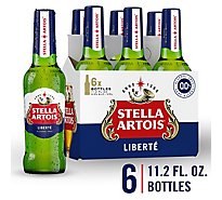 Stella Artois Liberte Premium Alcohol Free Malt Beverage Bottles - 6-11.2 Fl. Oz.