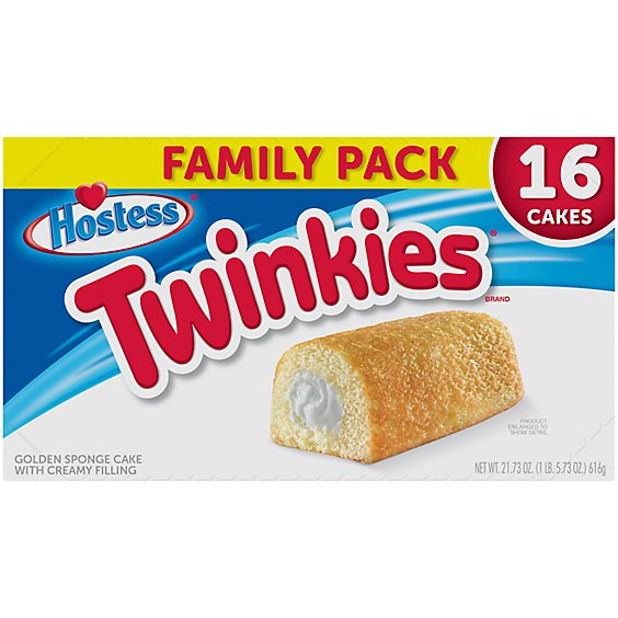 Hostess Twinkies Golden Sponge Cake Tasty Snack Treat Family Mulitpack - 16-21.73 Oz