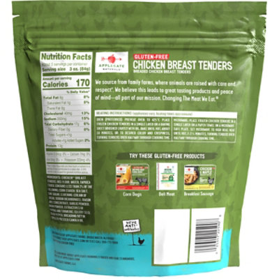 Applegate Farms Chicken Breast Tenders Gluten Free - 16 OZ - Image 6