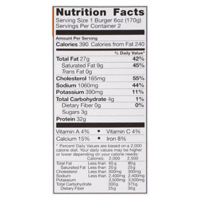 B&e Bacon Cheddar Chicken Burgers Frozen - 12 OZ - Image 3