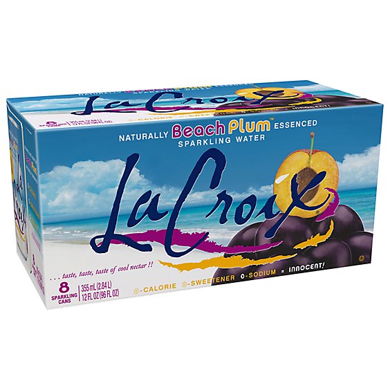 LaCroix Sparkling Water Beach Plum Core - 12 Oz