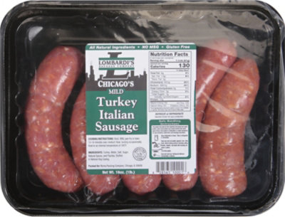 Lombardi's Mild Turkey Italian Sausage - 16 Oz - Image 2