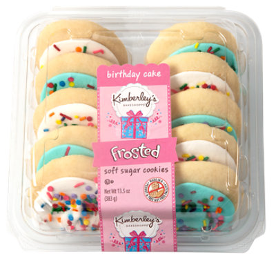 Birthday Cake White Frosted Cookies 10 Count - 13.05 OZ - Image 1